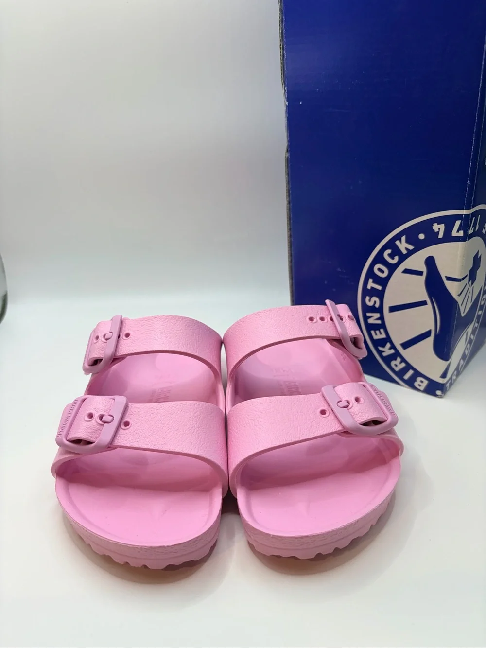 Birkenstock Kids Two-Strap EVA Sandals in Light Pink